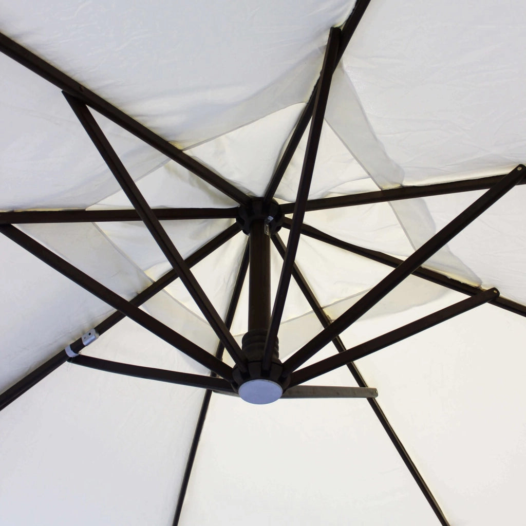Ombrellone da Giardino decentrato 3x3 in legno - BRENTA