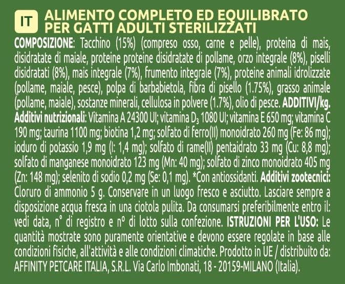 ULTIMA CROCCHETTE HAIRBALL GUSTO TACCHINO PER GATTI STERILIZZATI 440 GR PREVIENE PALLINE DI PELO