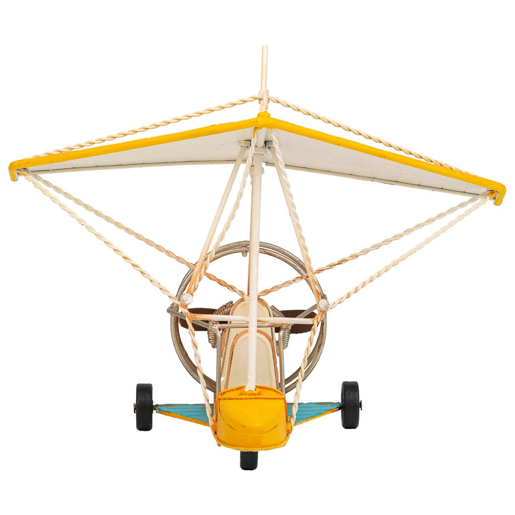 Aliante in metallo giallo 32x21,5x25h