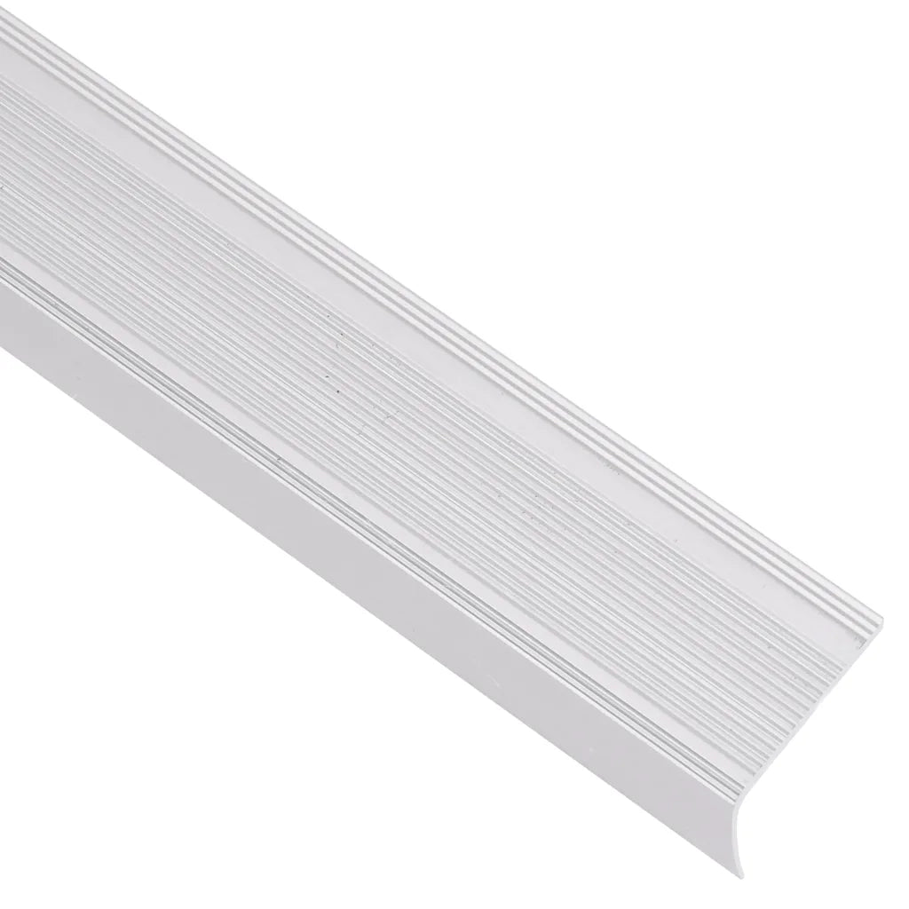 Profili a L per Gradini 5 pz in Alluminio 100 cm Argento