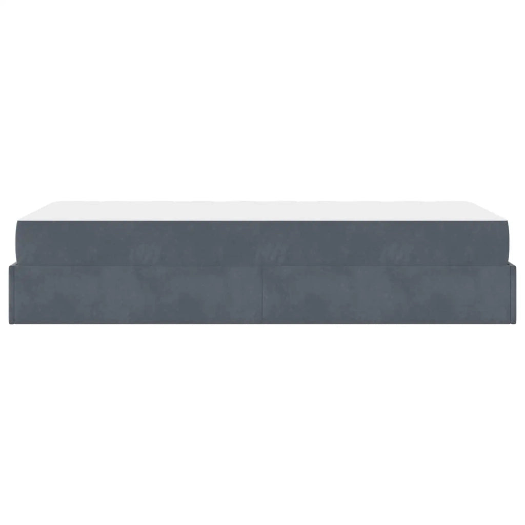 Struttura letto con materasso 2 pcs-Giroletto Grigio Sfumato Velluto 479113