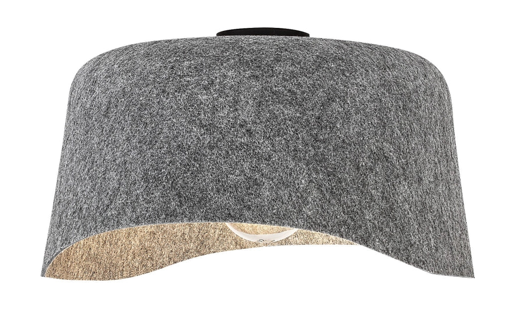 Plafoniera Rabalux Farelia feltro grigio Ø40 E27 10W