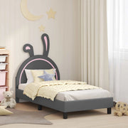 Struttura letto bambini con testata Grigio chiaro 80 x 160 cm 42011193
