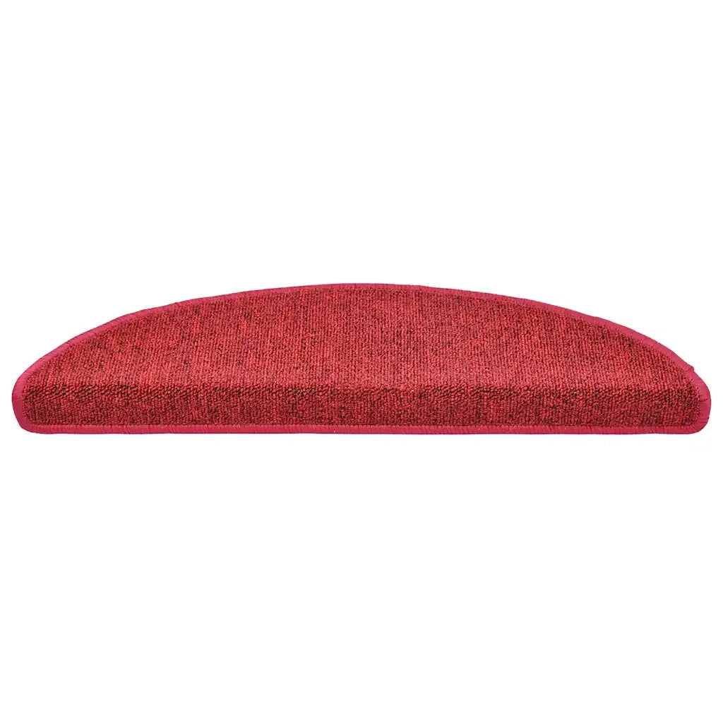Tappetini per scale 30 pz | Gradini per Scale 56x17x3 cm Rossi semicircolari