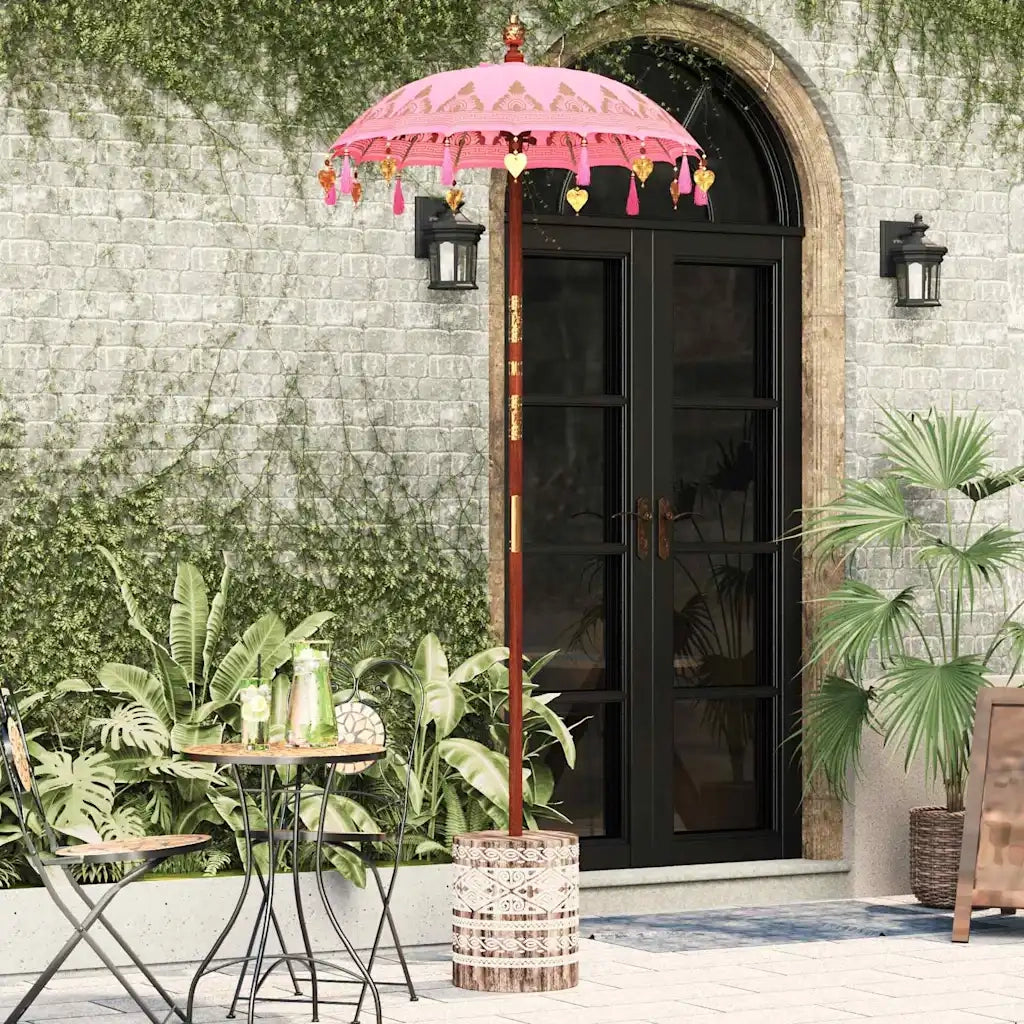 Ombrello balinese con base Rosa 95 x 95 x 260 cm 3356917