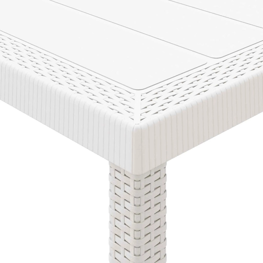 Set da Pranzo per Giardino 11 pcs Bianco Polipropilene 3378602