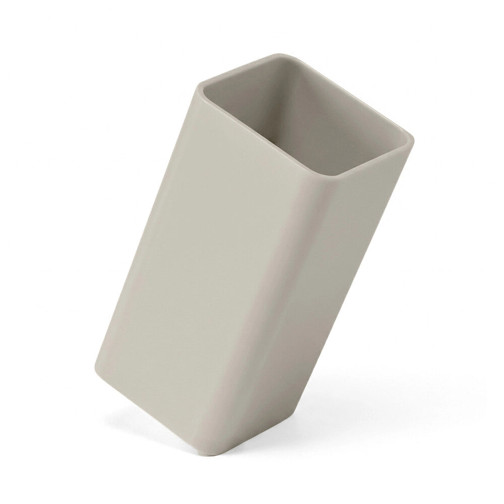 Set accessori bagno completo da 4 pezzi in plastica beige e cromo Star