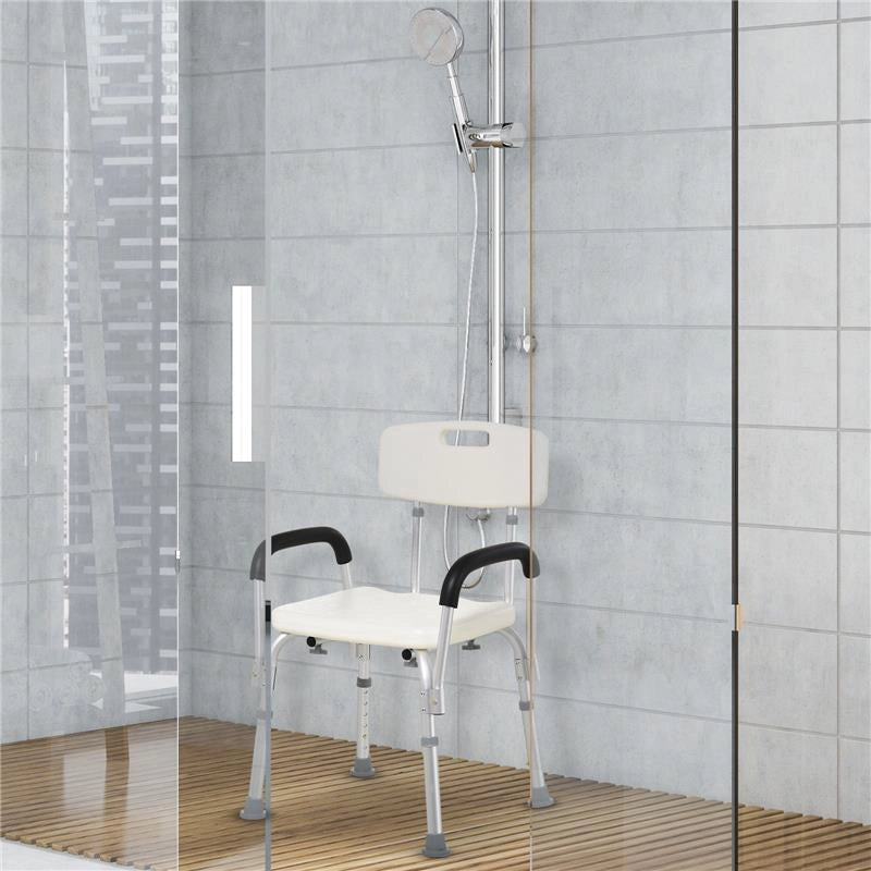 SEDIA PER DOCCIA E VASCA DA BAGNO CON BRACCIOLI E ALTEZZA REGOLABILE