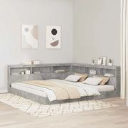Testata contenitore Grigio cemento 180 cm Legno multistrato 3335512