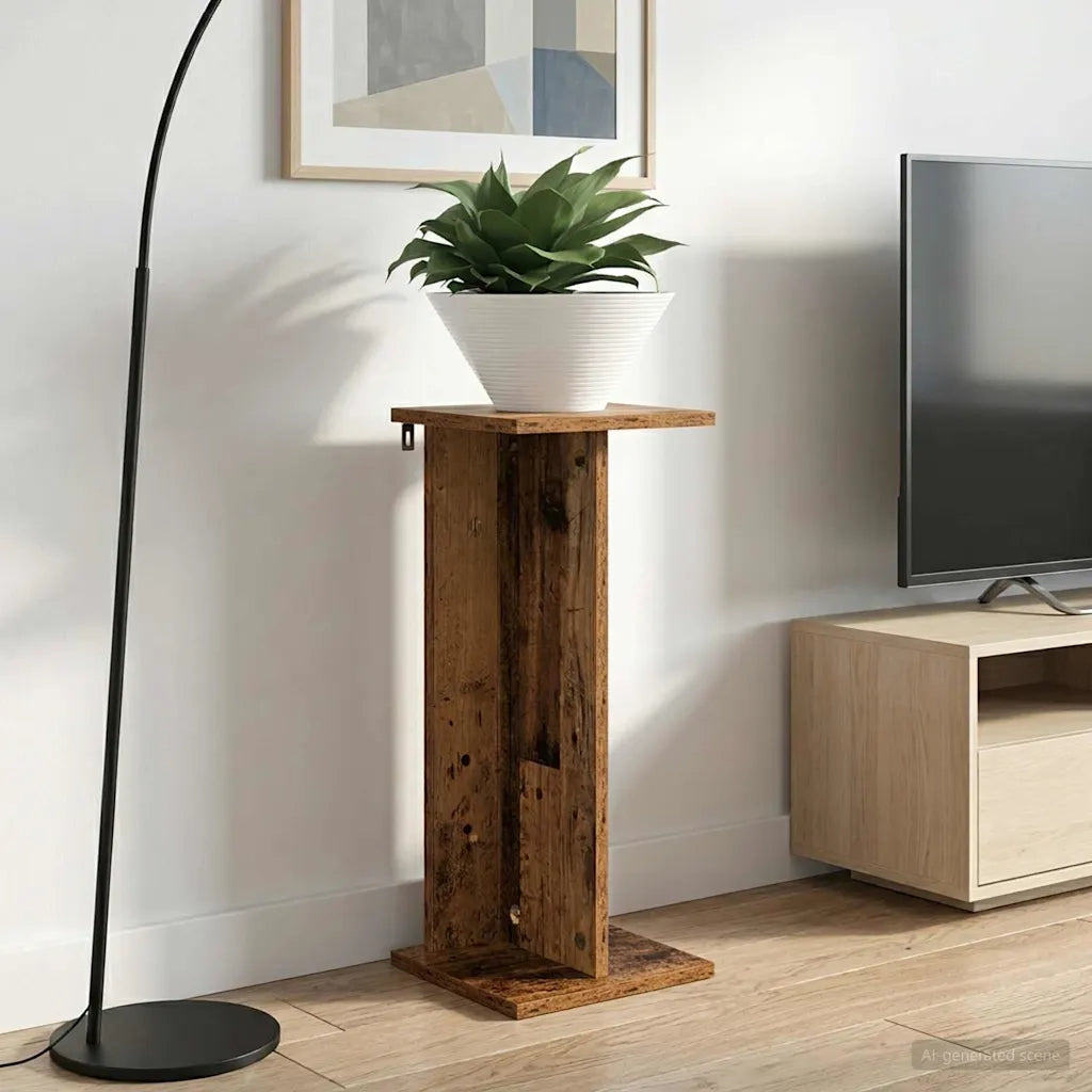 Supporto per piante | Sostegno per piante 2 pz Legno vecchio 25 x 25,5 x 60,5 cm
