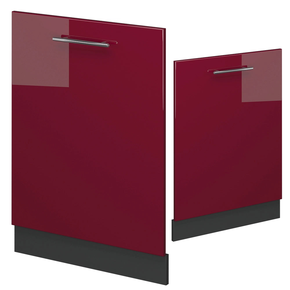 Pannello frontale della lavastoviglie Fame-Line Bordeaux lucido/Antracite 60 cm, PL Antracite Vicco