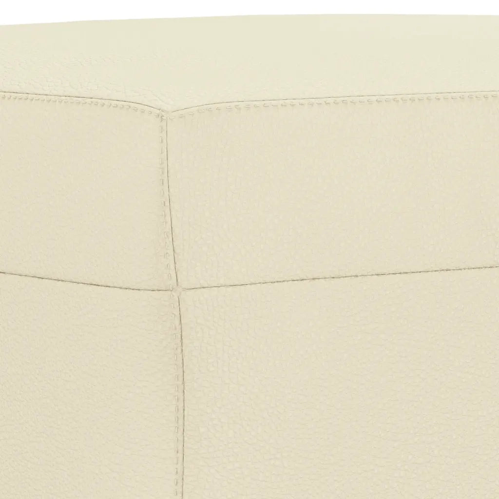 Set di Divani 3 pz con Cuscini crema in Similpelle 3201424