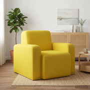 Poltrona Giallo Chiaro Tessuto 42042425
