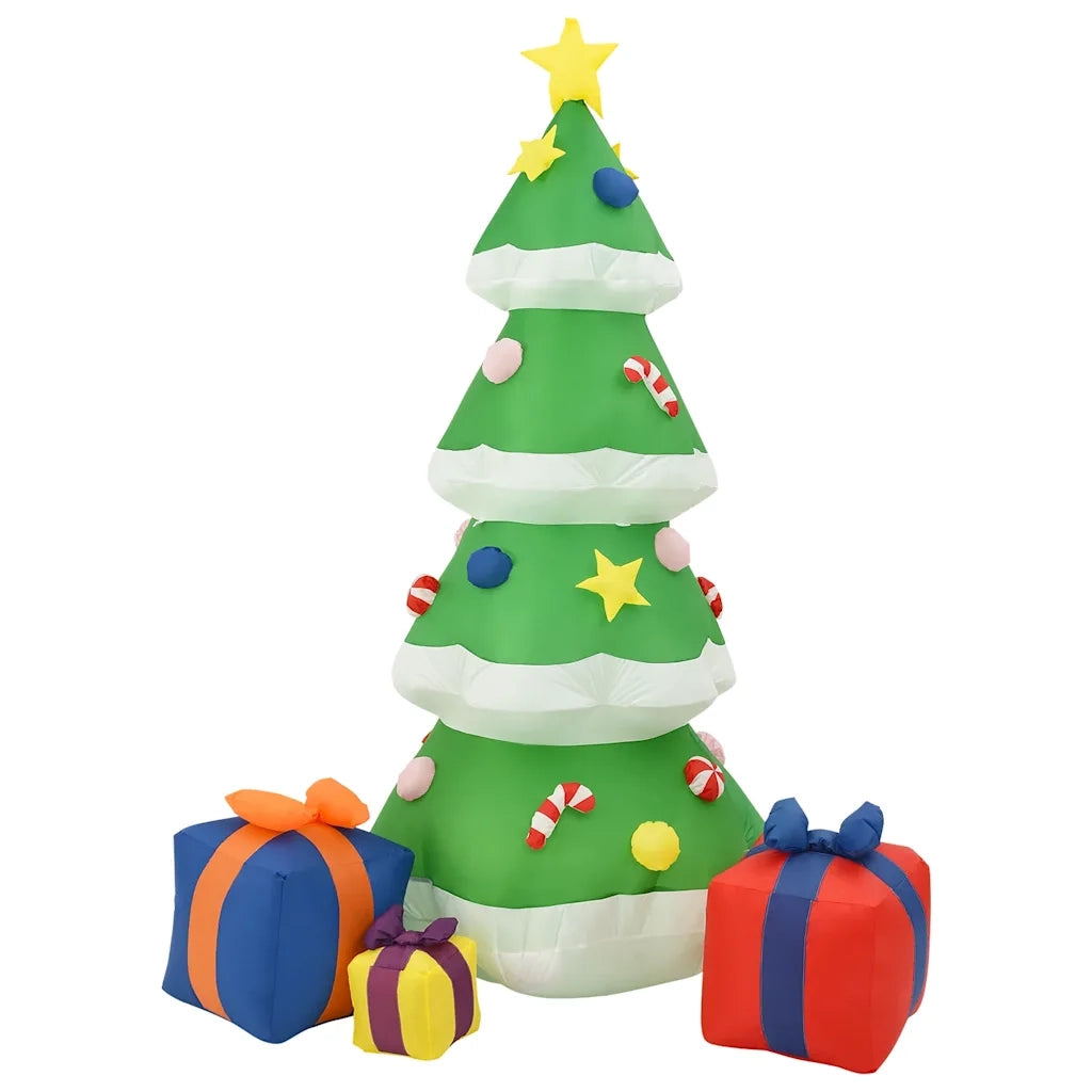 Albero Natale Gonfiabile Decorazioni LED Interno Esterno 240 cm 331433