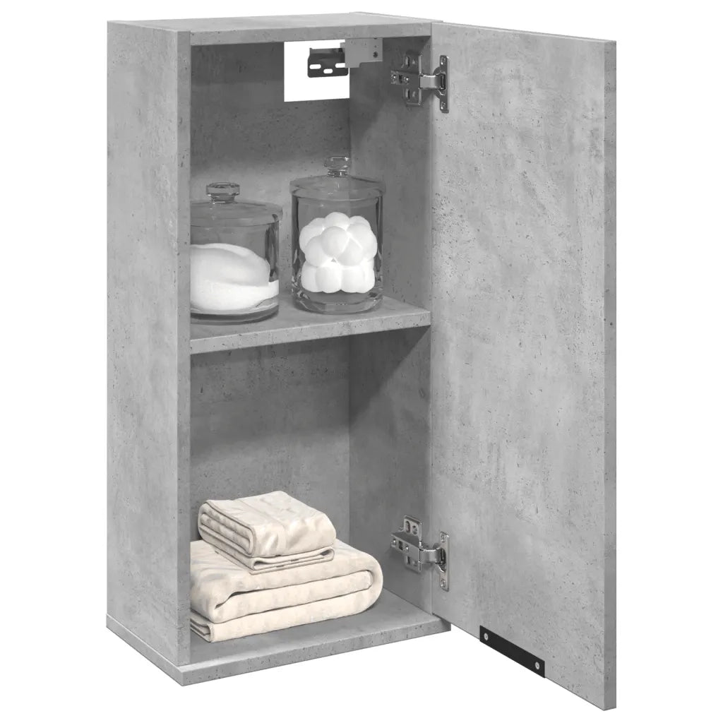 Mobile da Bagno | Armadio da bagno a Parete Grigio Cemento 32x20x67 cm