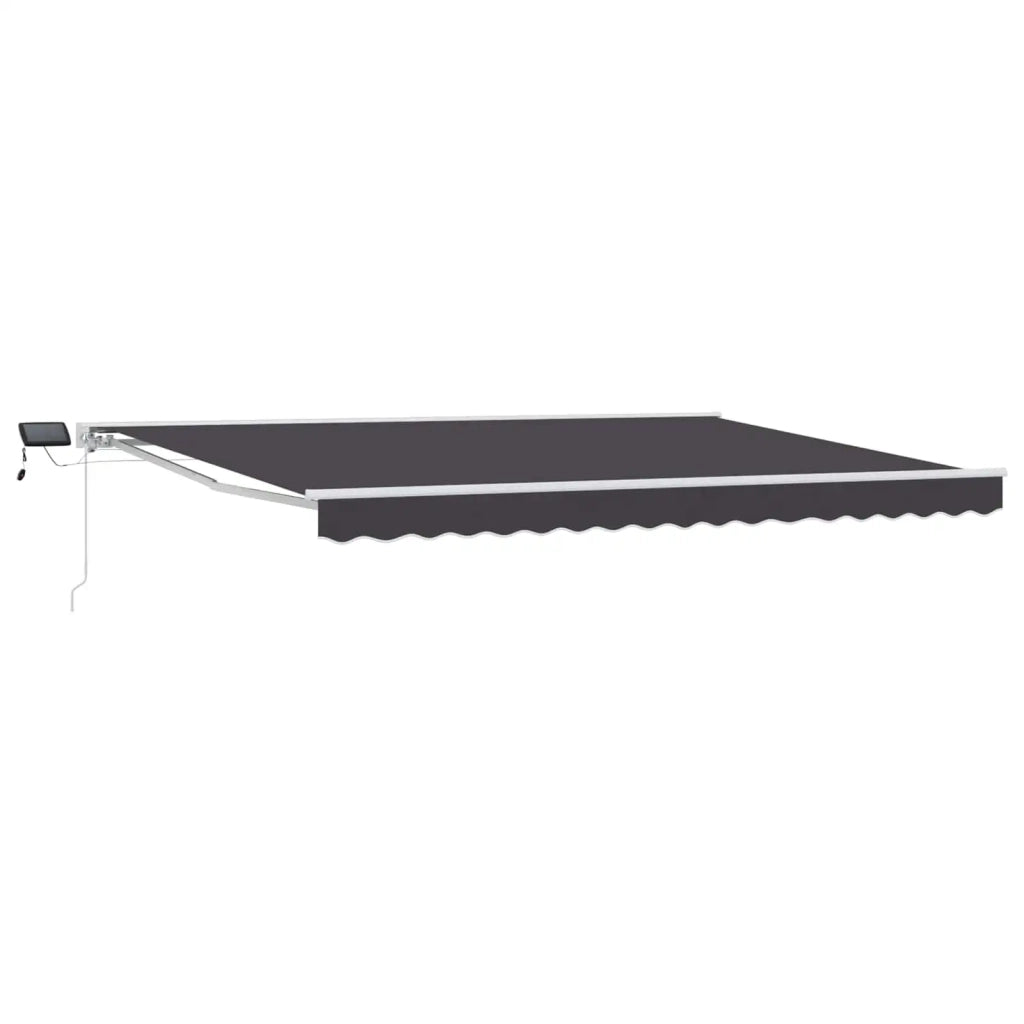 Cornice per Tenda Manuale con LED Bianco e Antracite 5 × 3,5 m 3420708
