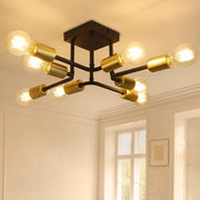 ZMH Lampada da soffitto vintage nera industriale per camera letto