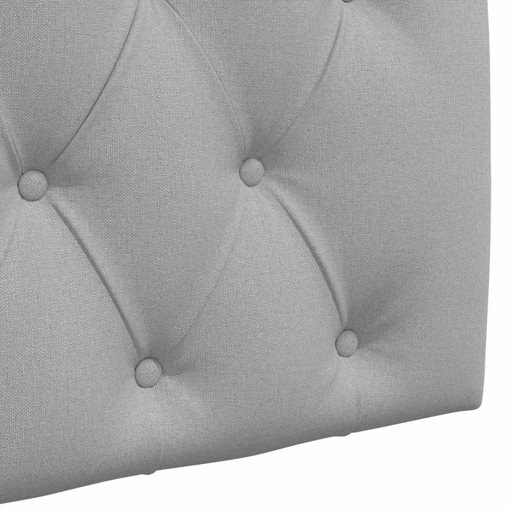 Testiera | Testata sospesa Grigio Nuvola Tessuto
