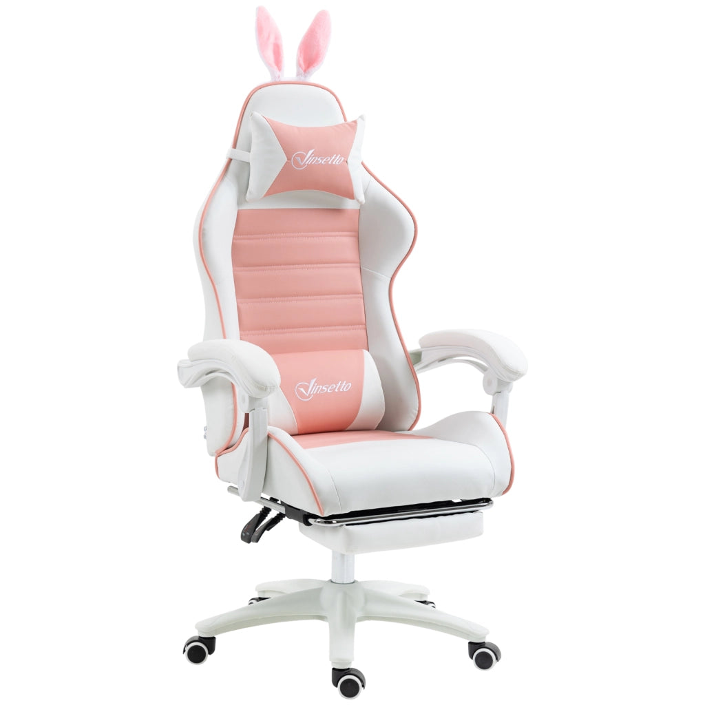 Sedia da Gaming con Supporto Lombare ¨C Xylo ¨C Rosa con Poggiatesta