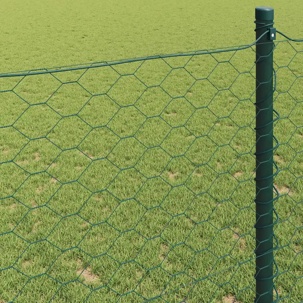 Recinzione Esagonale Verde 0,4 x 25 m PVC 42005367