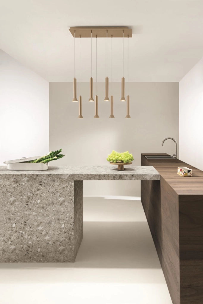 SOSPENSIONE LILA PICCOLA BIANCO H.26CM D.6,6CM 1 LUCE ATTACCO GU10