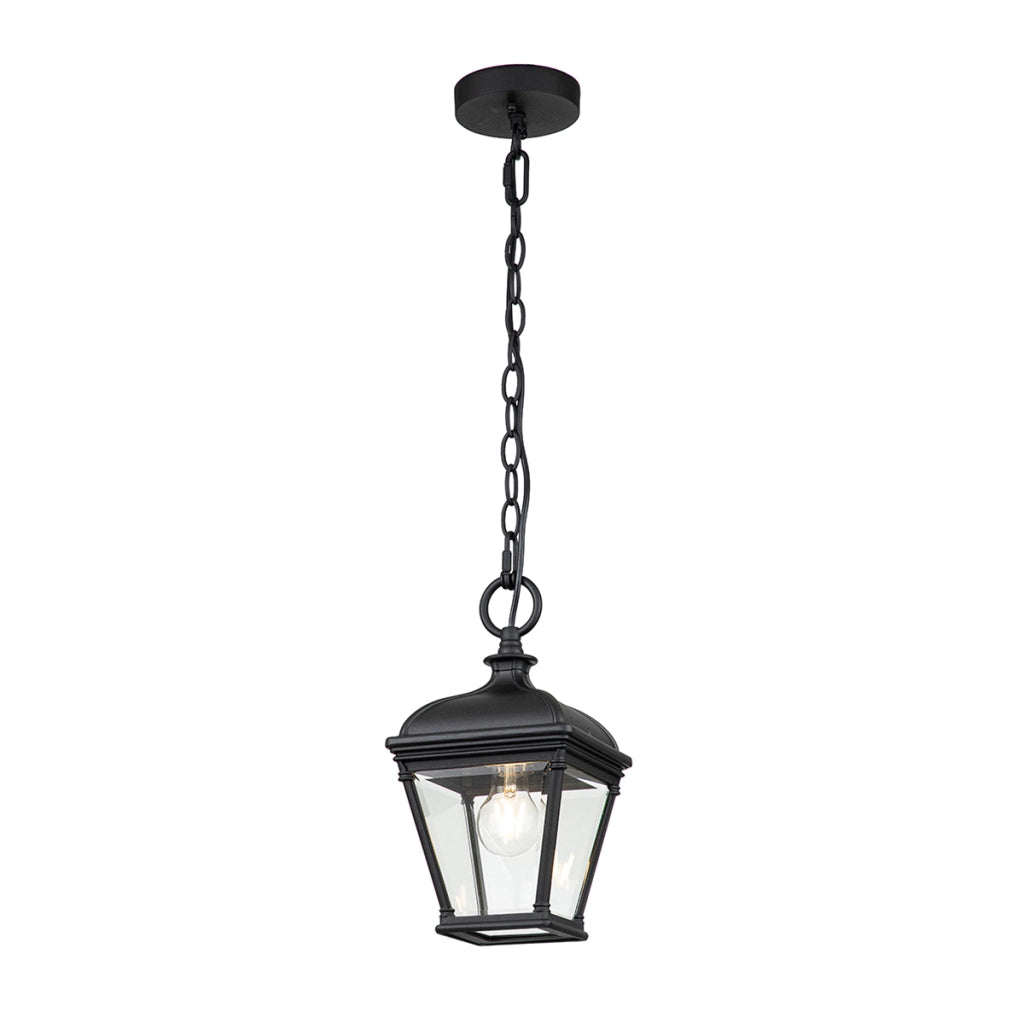 Lampada sospensione esterna classica Bayview E27 nera