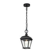 Lampada sospensione esterna classica Bayview E27 nera