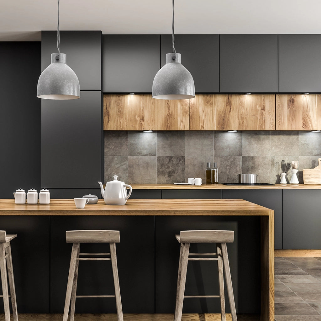 Lampada sottopensile bianca quadra con sensore USB-C CCT