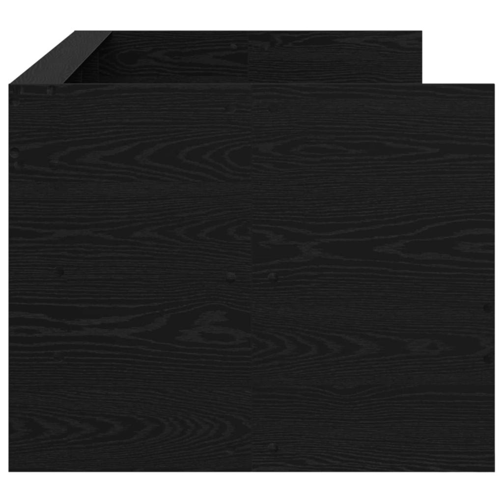 Daybed con cassetto Rovere Nero Legno ingegnerizzato 3429643