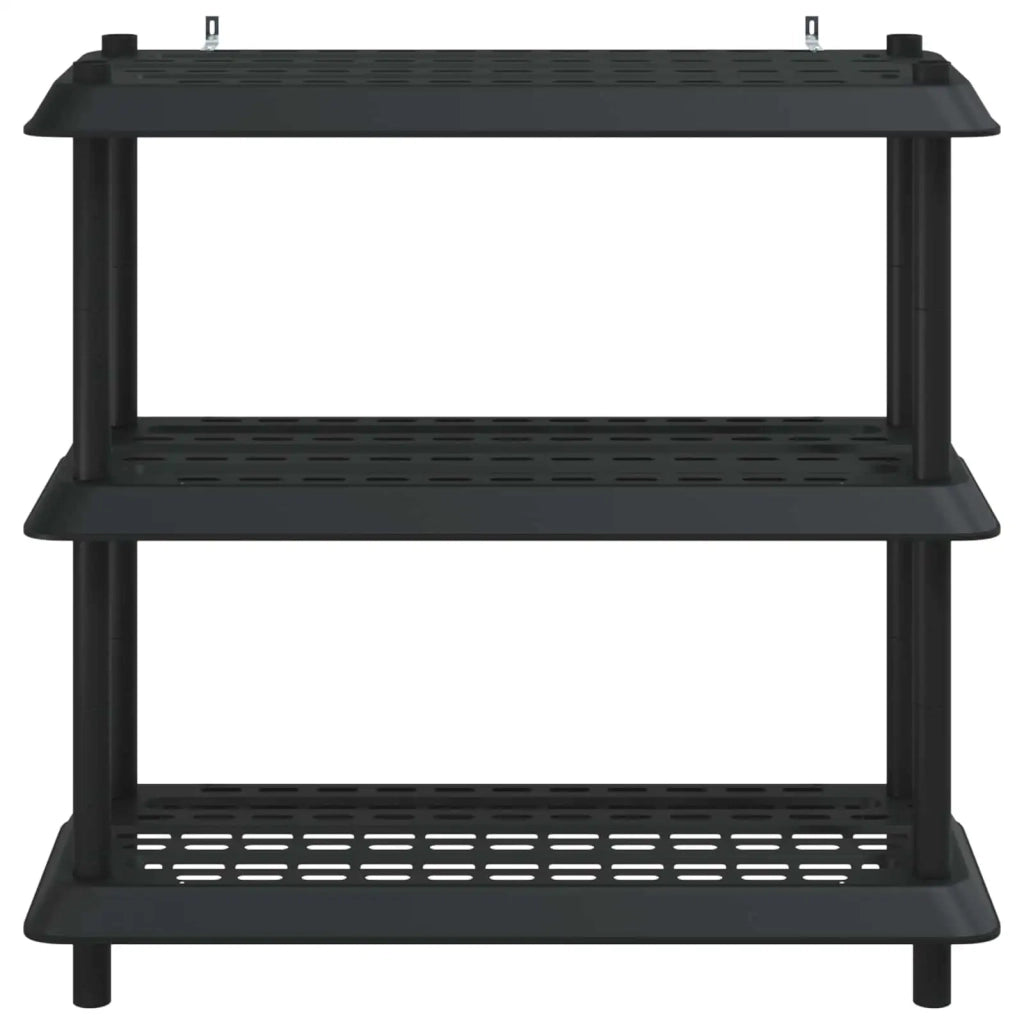 Unità di scaffalatura 3 livelli 100 x 40 x 96 cm PP Antracite 8011744