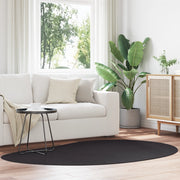 Tappeto Nero 140x200 cm Poliestere Antiscivolo