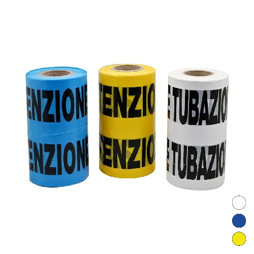 NASTRO AVVERTITORE- Blu tubo acqua - 200 mt- CAMON- pezzi 1