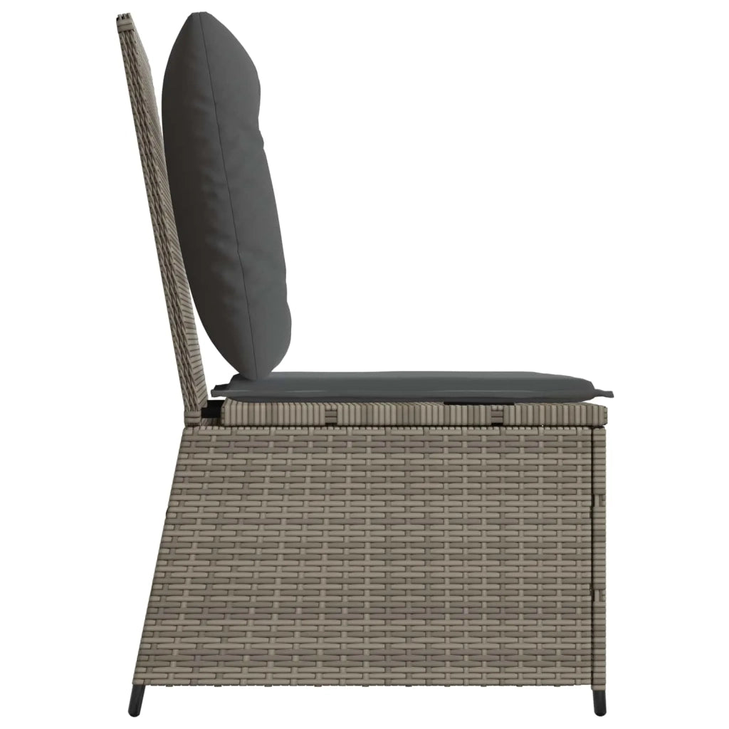 Divano da giardino con cuscino Grigio polyrattan 3394478