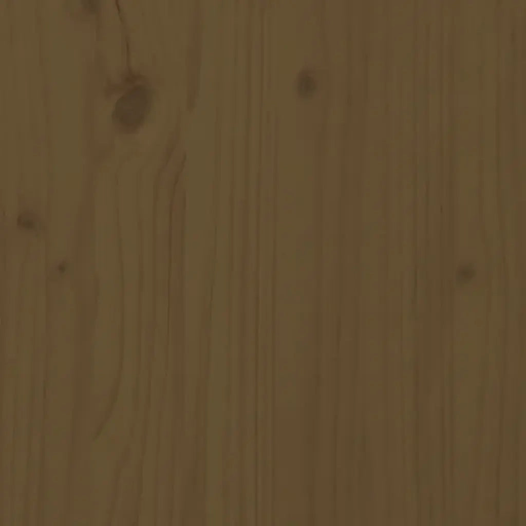 Testiera da Parete-Testiera a Muro-Testata Decorativa ambra 126x3x91,5cm in Legno Massello di Pino