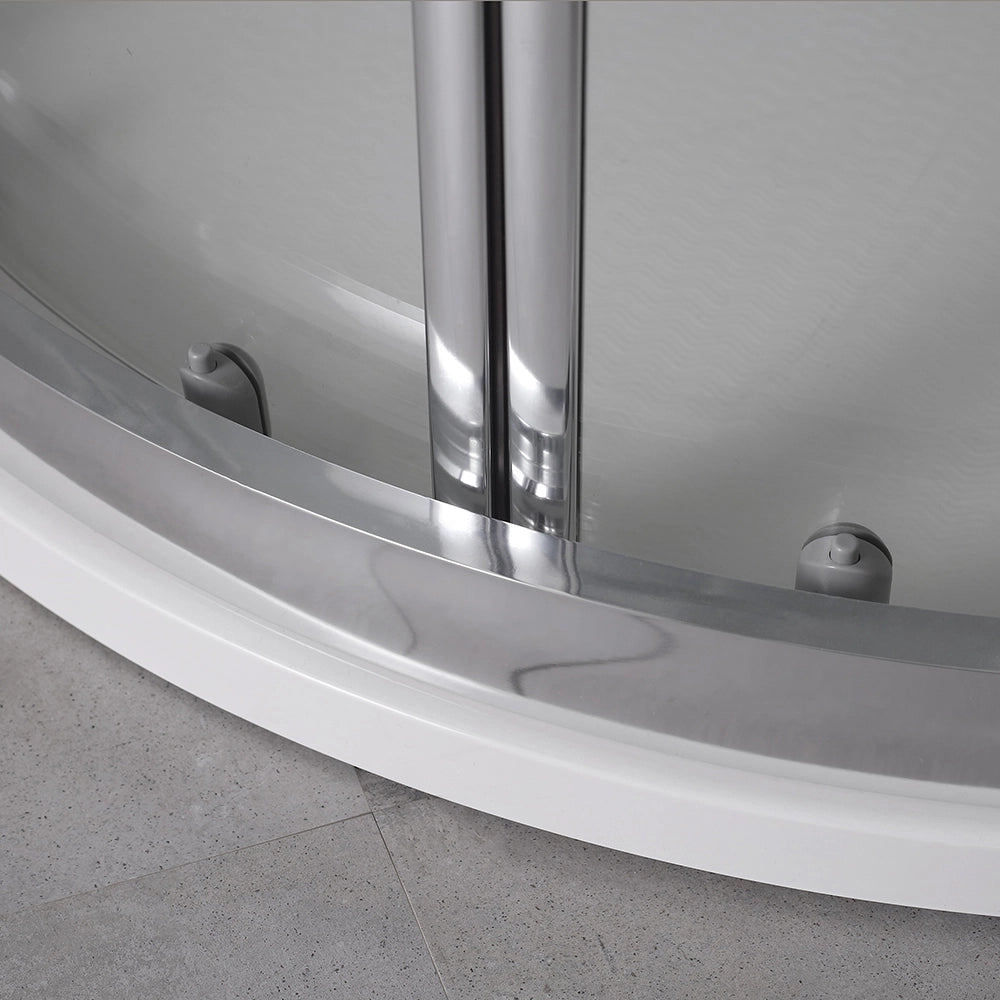 Box doccia semicircolare 90x90 h195 trasparente