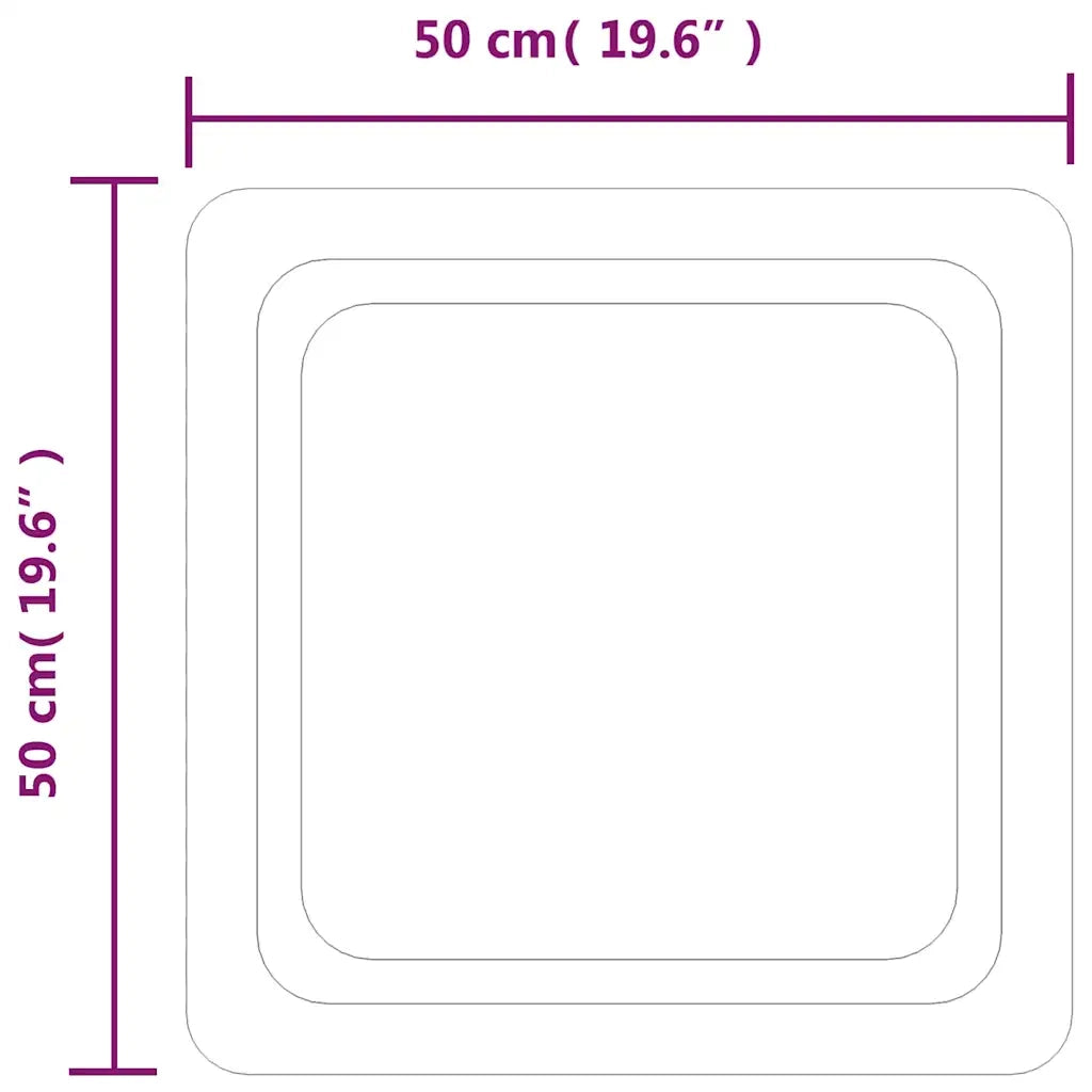 Specchio da Bagno-Specchio per il bagno  con Luci LED 50x50 cm