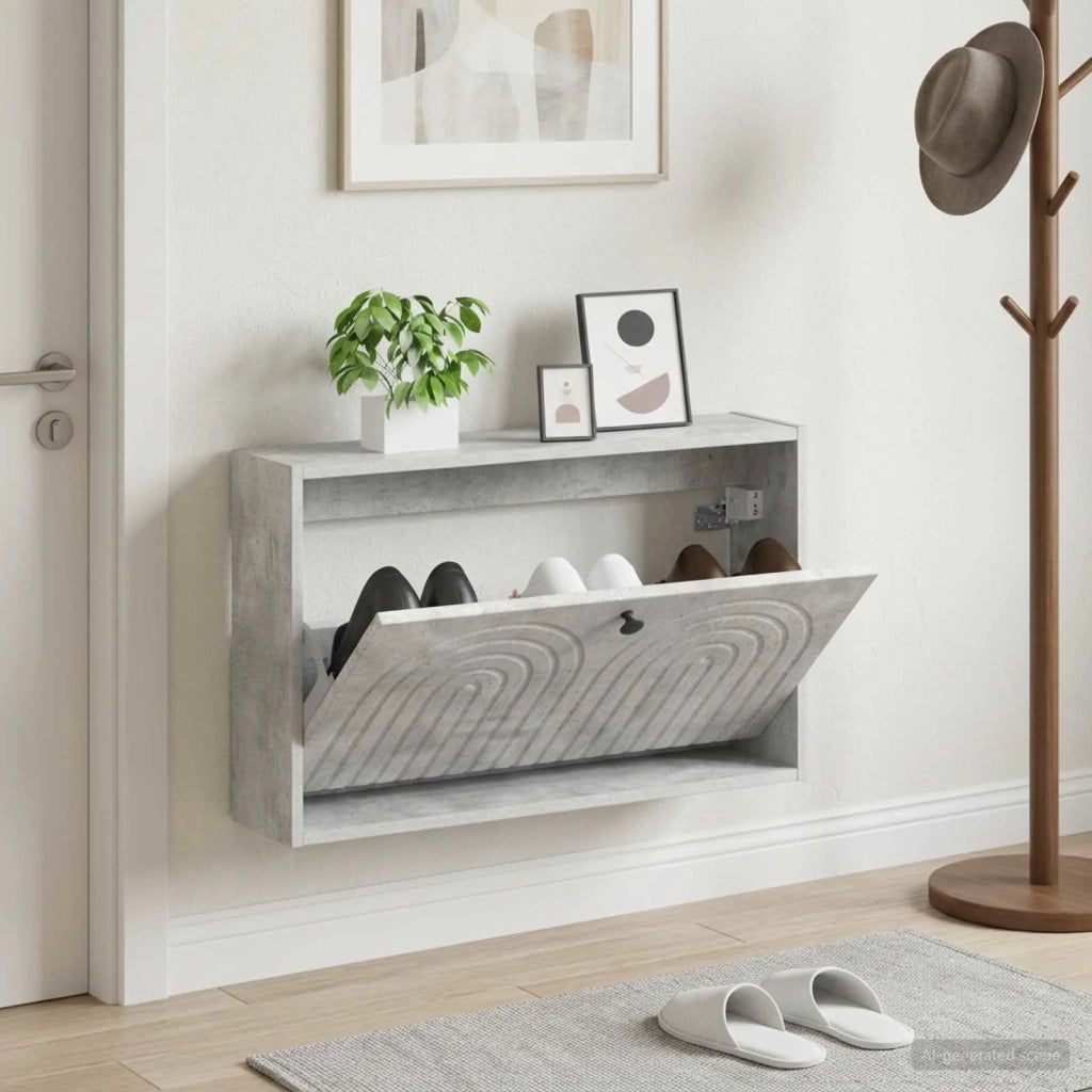 Mobiletto per Scarpe da Muro ALKMAAR 71 x 17 x 43 cm 896188