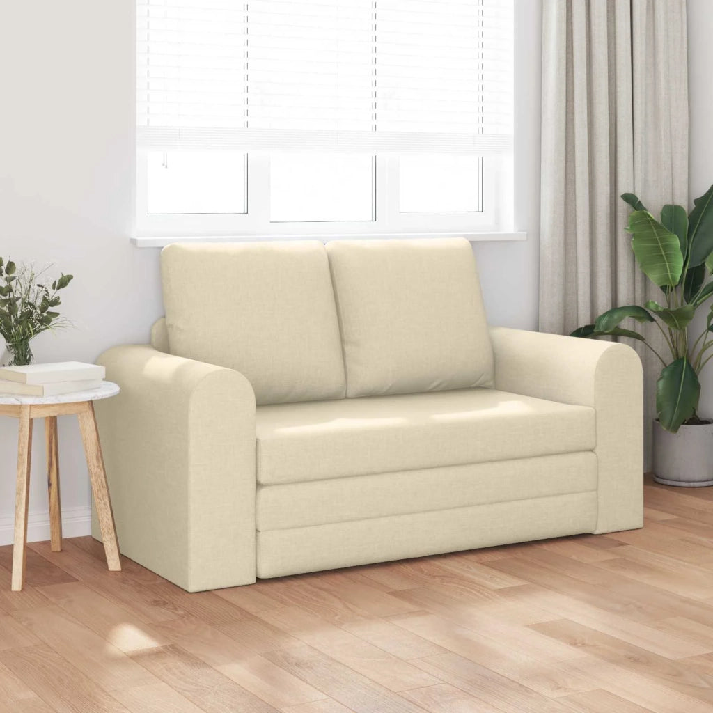 Divano letto | Sof¨¤ letto | Letto singolo 60cm Crema Tessuto