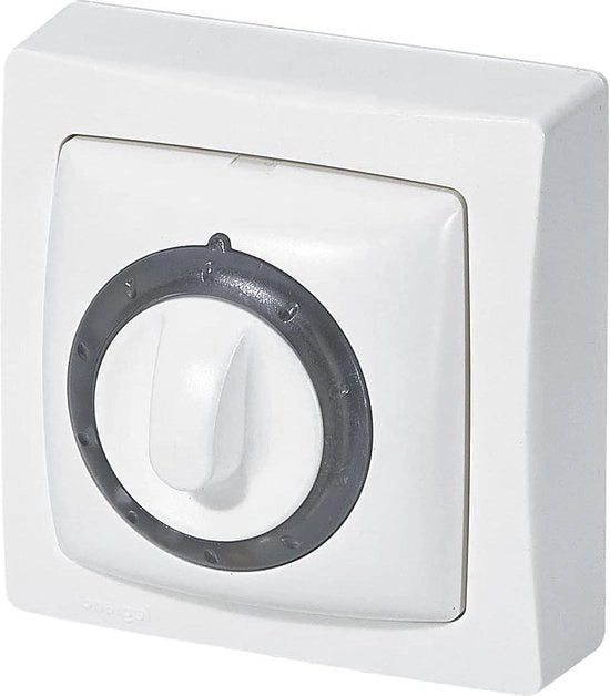 Interruttore di montaggio a chiusura automatica bianco con illuminazione - Installazione semplice