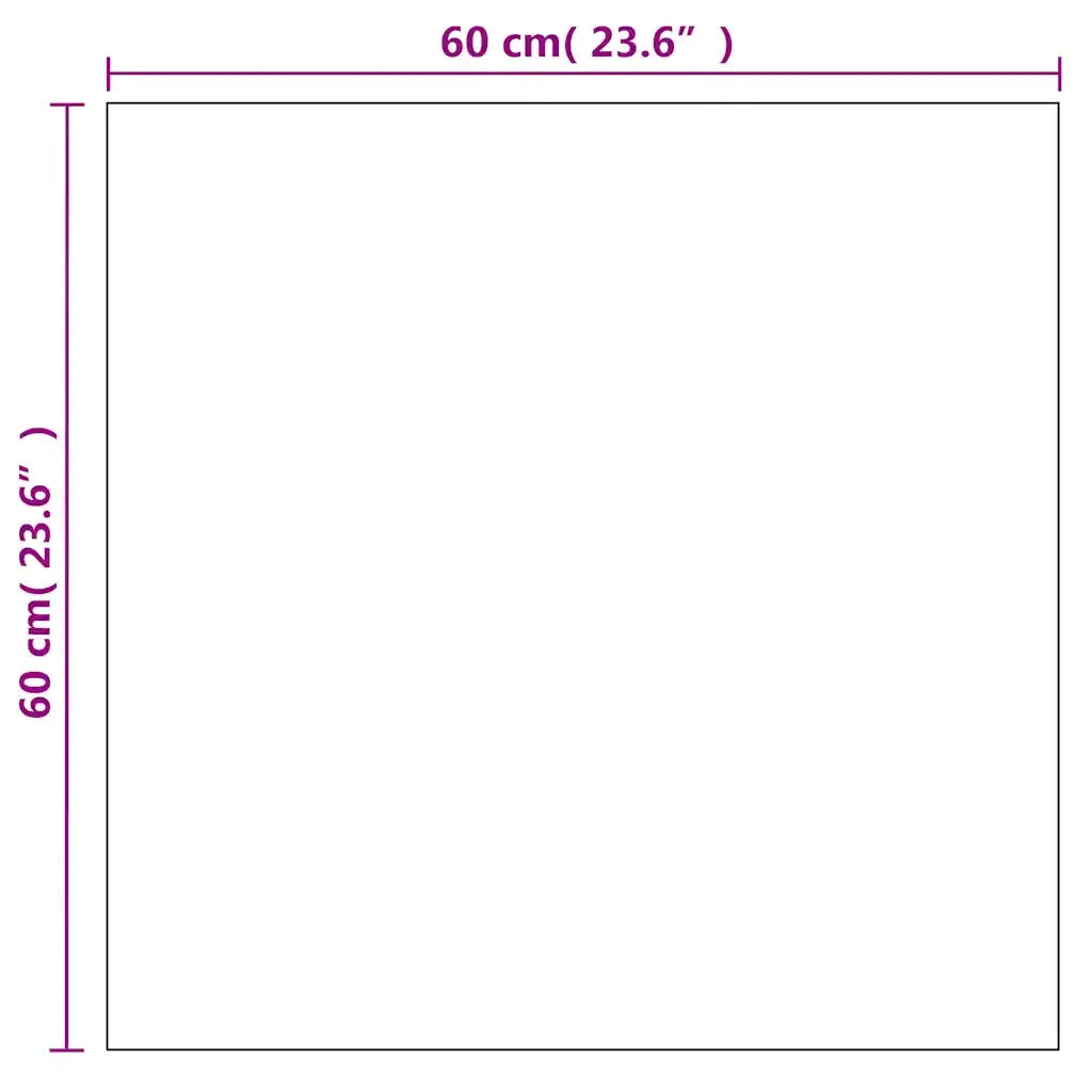 Specchio da Parete | Specchio decorativo 60x60 cm Quadrato in Vetro