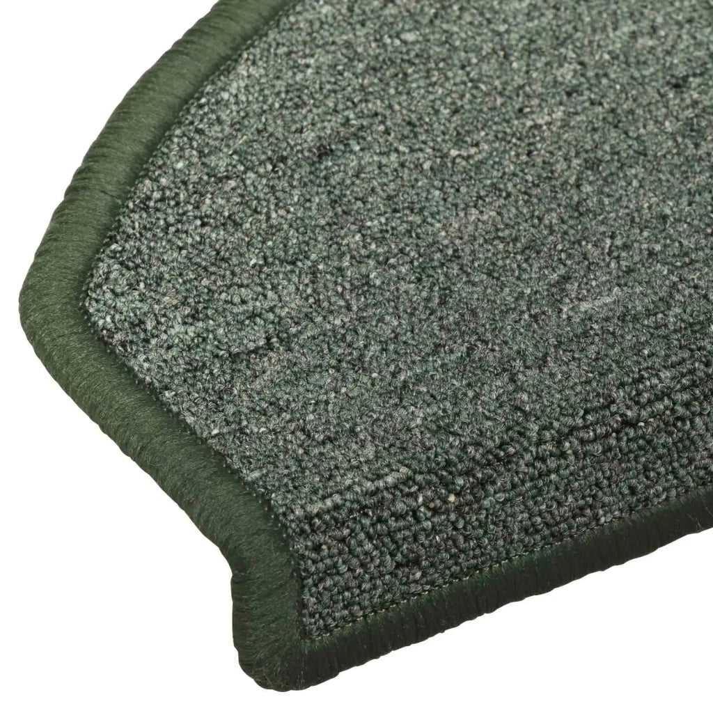 Tappetini per scale autoadesivi 15 pz | Gradini per Scale Verde Scuro