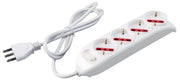 MULTIPRESA 4P BIP-SCHUKO + INTERRUTTORE