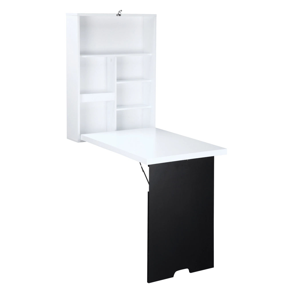 Scrivania a muro pieghevole ¨C zephmum ¨C MDF bianco