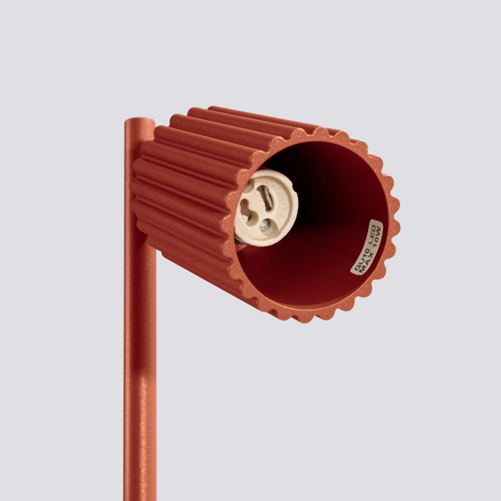 Lampada da tavolo KARBON rosso ocra