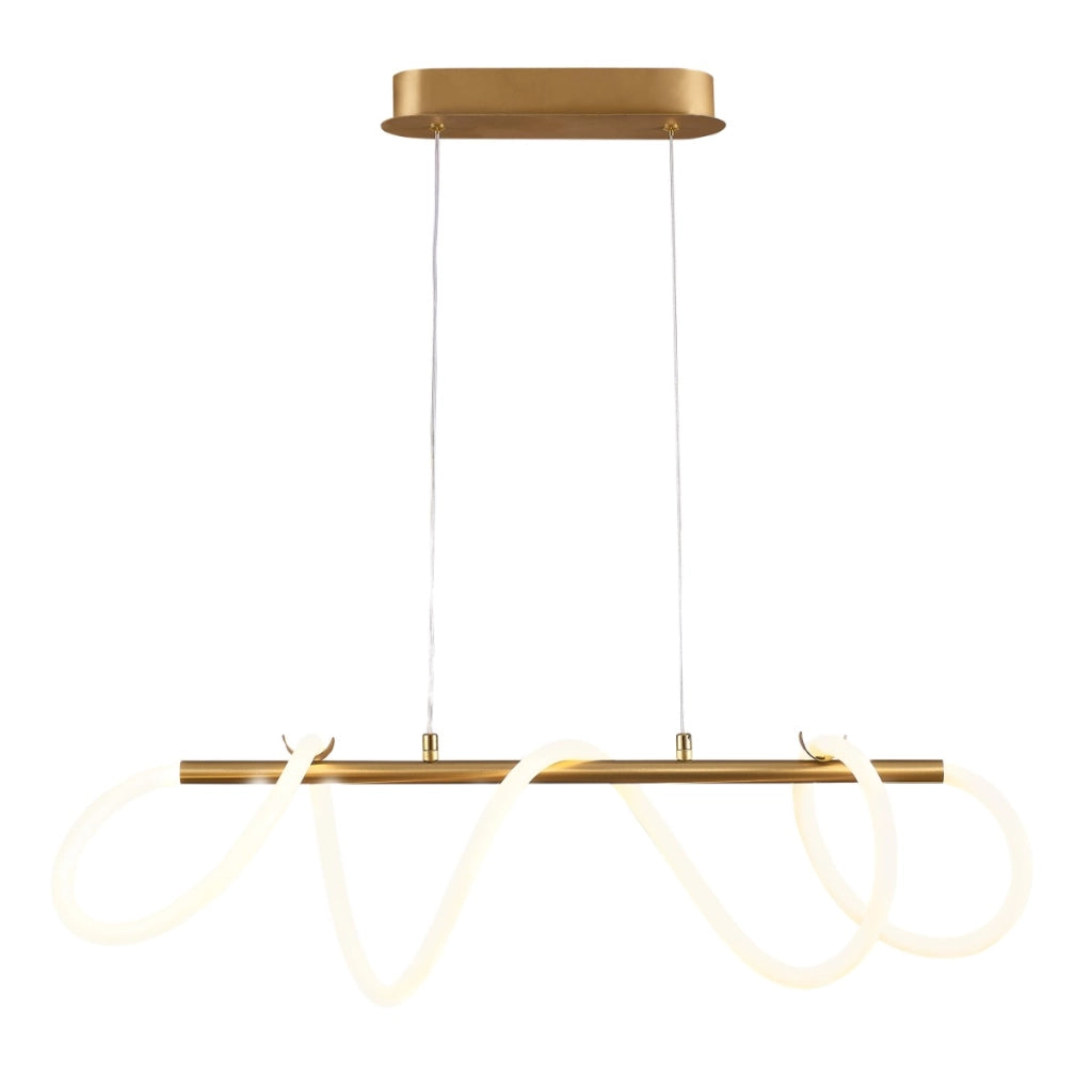 Lampada a sospensione LED Emma oro 38W 4000K Polux