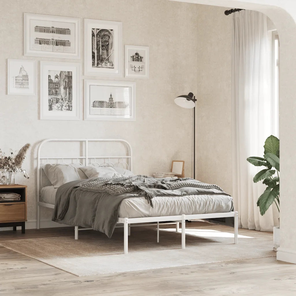 Testiera di Ricambio in Metallo Bianco 120 cm 377197