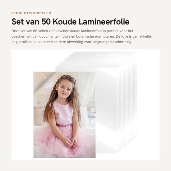 Foglio Laminante Transparente 50 Fogli - Adesivo Caldo - 18 x 13 cm - Per Documenti/Foto - PVC Idrorepellente - Sacchetto per Laminazione