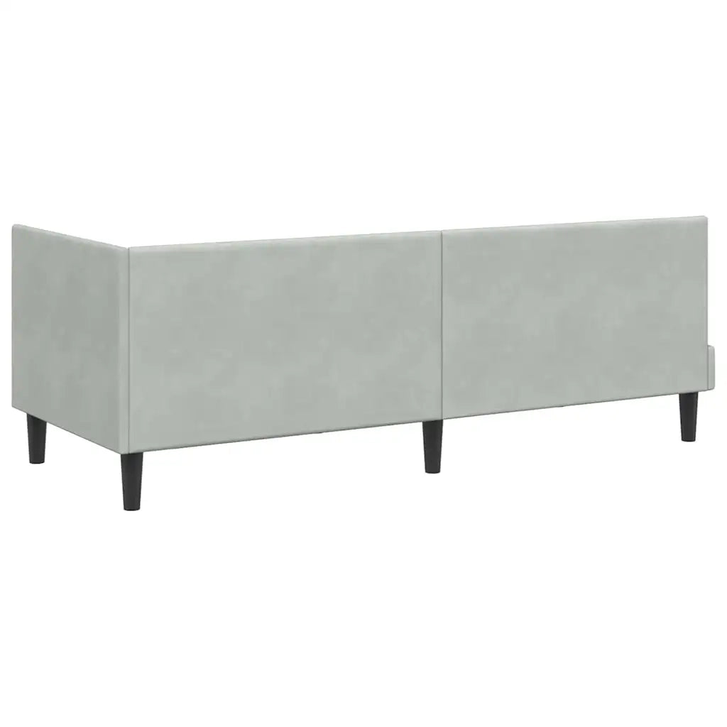 Cornice del letto ad angolo Grigio chiaro 80 cm x 200 cm