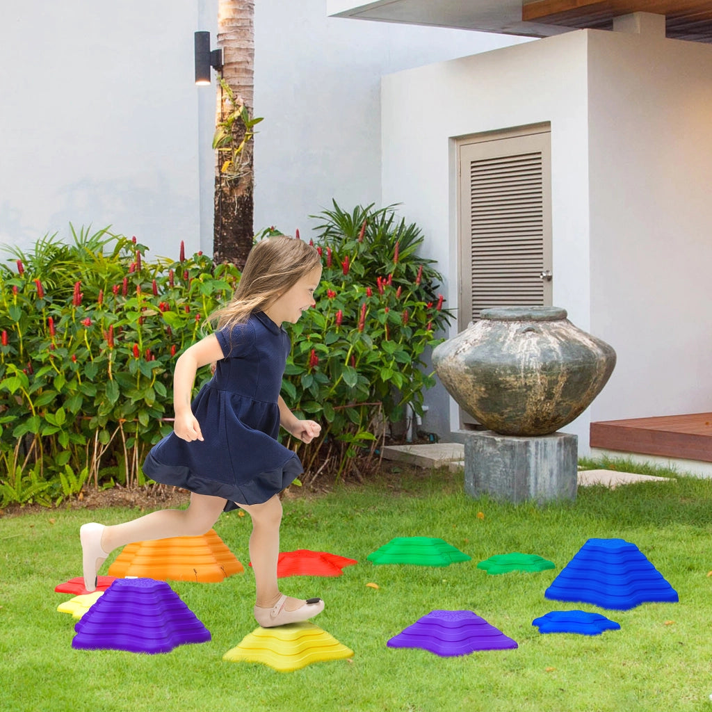 Pietre per giardino ¨C Minimal ¨C 11 pezzi, impilabili, antiscivolo