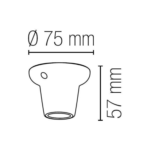 PLAFONIERA/PORTALAMPADA DA SOFFITTO IN MATERIALE PLASTICO BIANCO E27 FAN